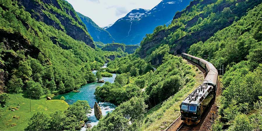 Fjords of Norway rail tour