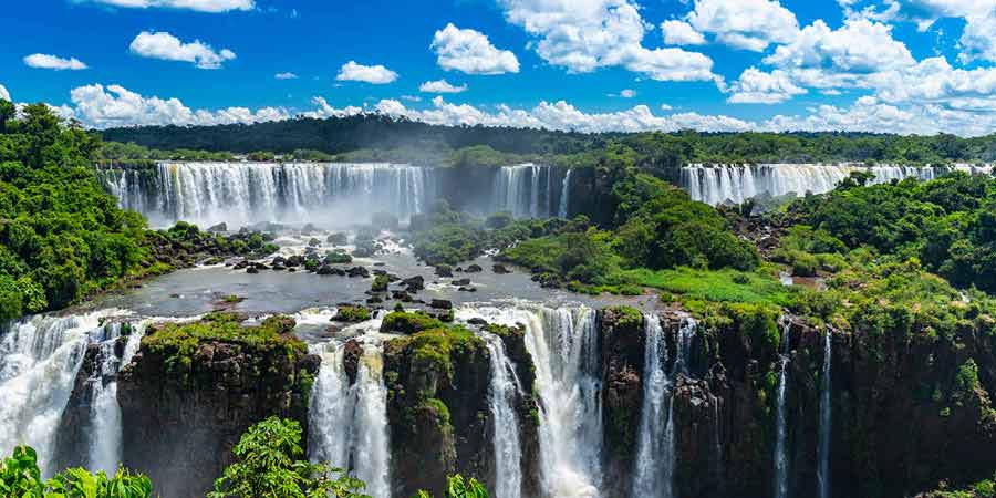 See the breathtaking Iguazú Falls from both Brazil and Argentina